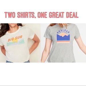 Bundle of two graphic tees